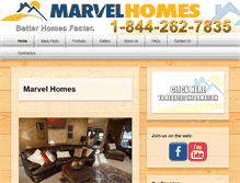 Tablet Screenshot of mymarvelhomes.com